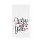 Valentine's Day "Crazy For You" Embroidered Waffle Weave Kitchen Dishtowel